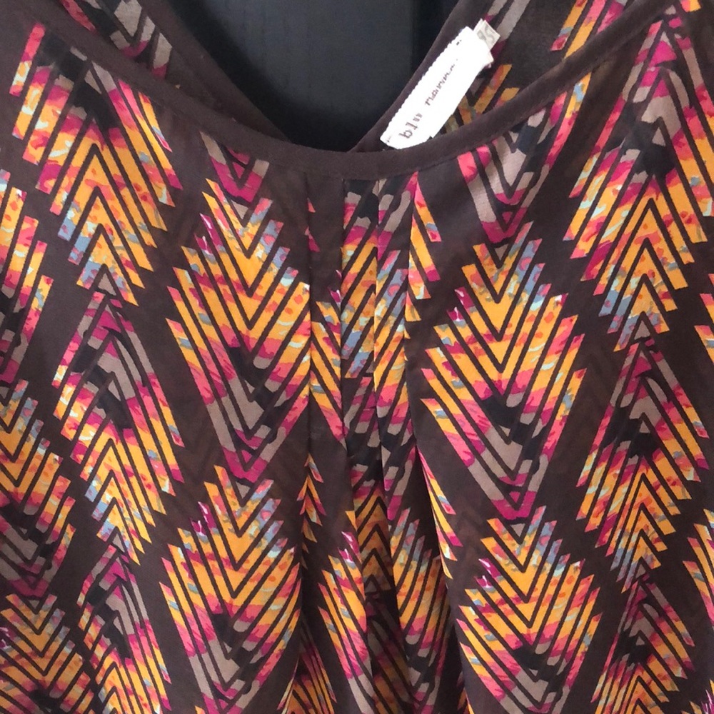 *NWOT* Blu Pepper Printed Blouse